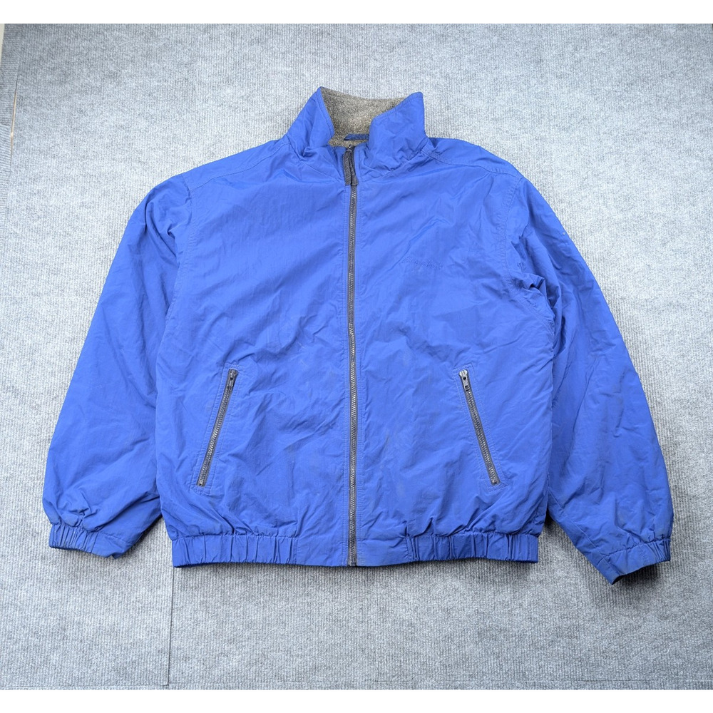 Vintage Eddie Bauer Bomber Jacket Mens Large Tall Fleece Bomber Shelled Outdoors